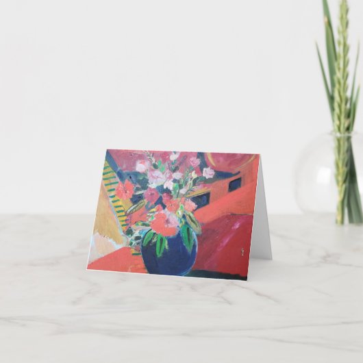 Mijn blauwe cache-poort bedankkaart (Voorkant)