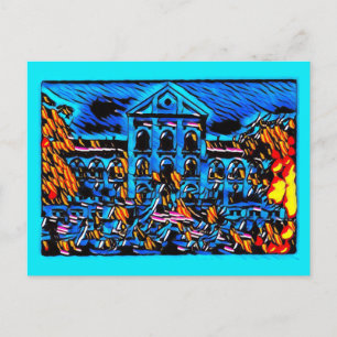 Mijn blauwe droom briefkaart