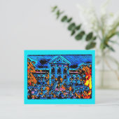 Mijn blauwe droom briefkaart (Staand voorkant)