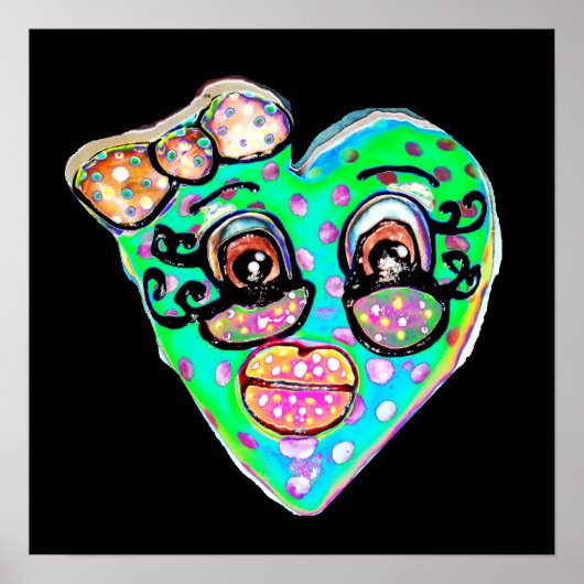 Mijn blauwe hart poster (Voorkant)