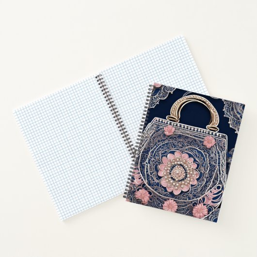 Mijn blauwe tas AI-kunst Notitieboek (Binnen)