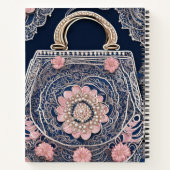 Mijn blauwe tas AI-kunst Notitieboek (Achterkant)