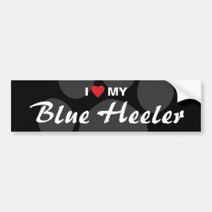Mijn blauwe voeler Breed Bumpersticker