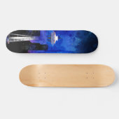 Mijn blauwe wereld persoonlijk skateboard (Horizontaal)