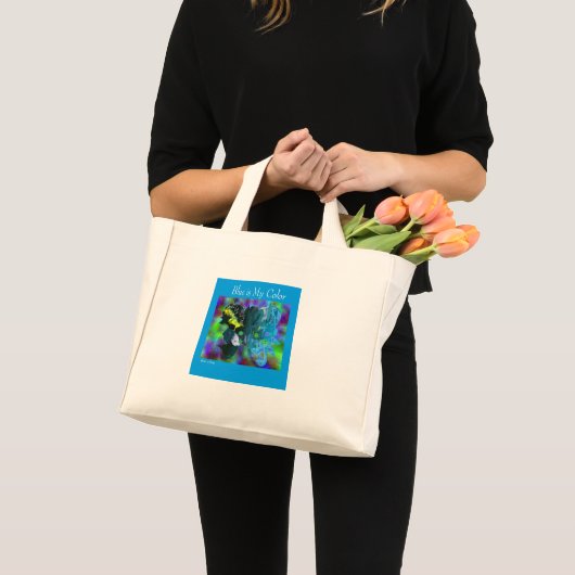 Mijn Blauwe Winkelen Mini Tote Bag (Voorkant (product))