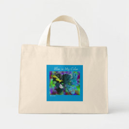 Mijn Blauwe Winkelen Mini Tote Bag
