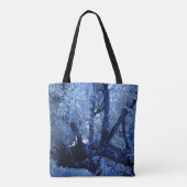 Mijn blauwe winter... tote bag (Achterkant)