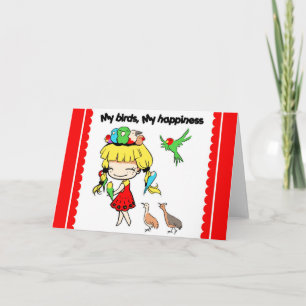 Mijn blije schattige cartoon kaart