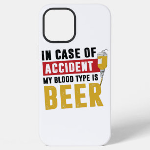 Mijn bloedgroep is bier iPhone 12 pro max hoesje