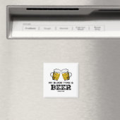Mijn Bloedgroep Is Bier Positief Funny Sarcastisch Magneet (Insitu (Vaatwasser))