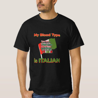 Mijn bloedgroep is Italiaans T-shirt