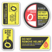 Mijn bloedgroep O Stickers (Voorkant)