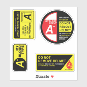 Mijn bloedgroep Type A min. Stickers
