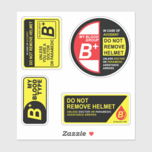 Mijn bloedgroep type B plus Stickers Pack