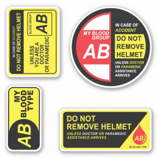 Mijn bloedtype AB Stickers Pack (Voorkant)