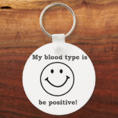 Mijn bloedtype is B+ Sleutelhanger (Voorkant)
