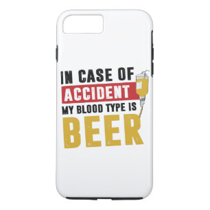 Mijn bloedtype is bier iPhone 8/7 plus hoesje