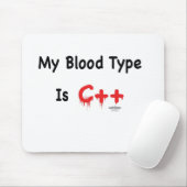 Mijn bloedtype is c++ muismat (Met muis)