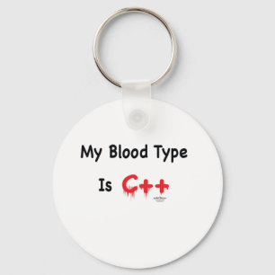Mijn bloedtype is c++ sleutelhanger