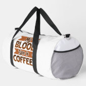 Mijn Bloedtype Is Coffee Spandoek Plunjezak (Rechterhoek)