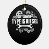 Mijn bloedtype is dieselmechanisme keramisch ornament (Links)