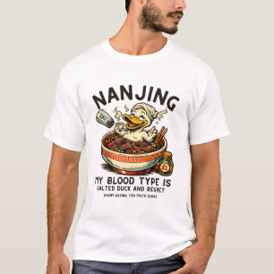 Mijn bloedtype is gezouten eend en spijt t-shirt