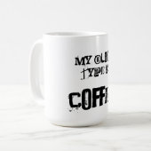 Mijn bloedtype is koffie koffiemok (Voorkant links)