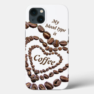 Mijn bloedtype is koffieliefhebbers van cafeïne Ho Case-Mate iPhone Case