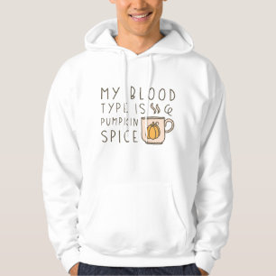 Mijn bloedtype is pompoenen hoodie