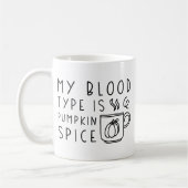 Mijn bloedtype is pompoenen koffiemok (Links)