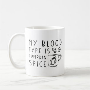 Mijn bloedtype is pompoenen koffiemok