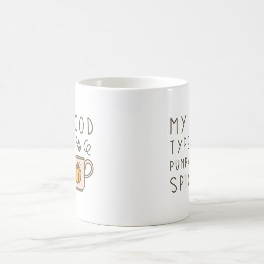 Mijn bloedtype is pompoenen koffiemok (Center)