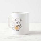 Mijn bloedtype is pompoenen koffiemok (Voorkant links)