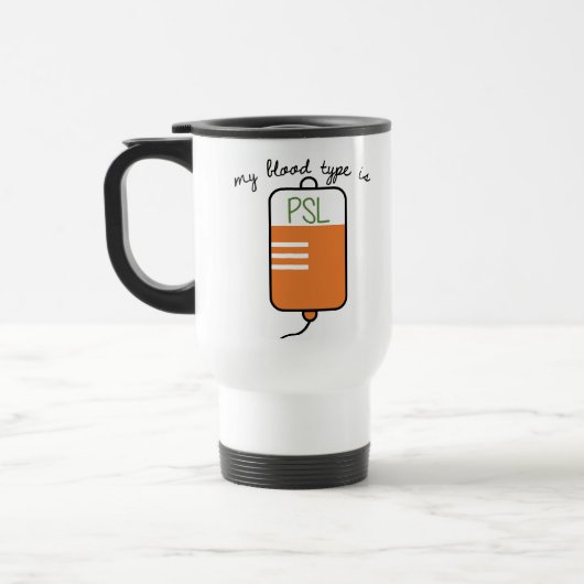 Mijn bloedtype is PSL Travel Mug Reisbeker (Links)