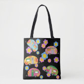 Mijn bloeiende Hippy Camper Tote Bag (Voorkant)
