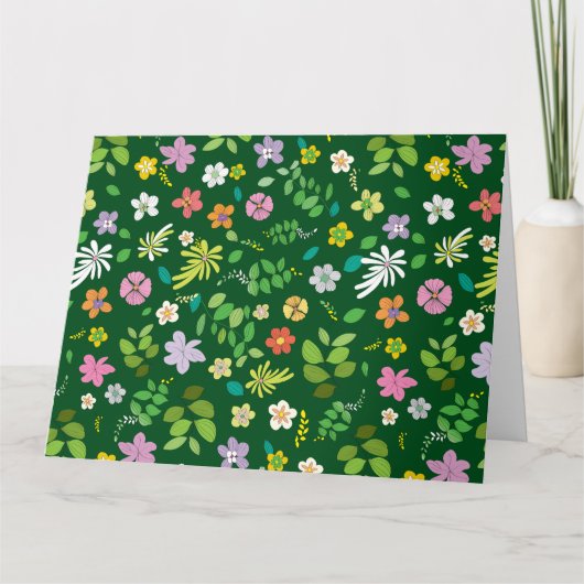 Mijn Bloem Ontwerp 4 Bedankkaart (Voorkant)