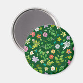 Mijn Bloem Ontwerp 4 Magneet (Voorkant / Achterkant)
