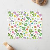 Mijn Bloem Ontwerp 6 Notitiekaartje (Voorkant / Achterkant in situ)