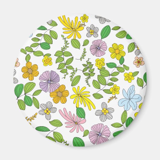 Mijn Bloem Ontwerp Magneet (Voorkant)