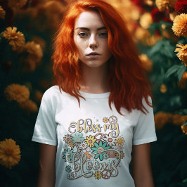 Mijn bloemen bloeien t-shirt