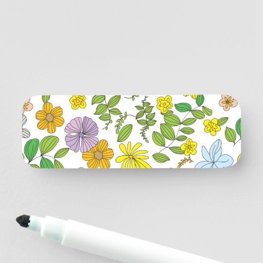 Mijn bloemontwerp naamplaatje (In situ)