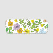 Mijn bloemontwerp naamplaatje (Voorkant)