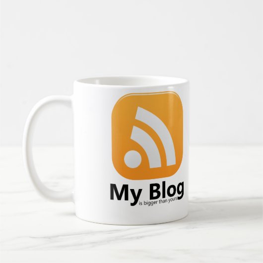 Mijn Blog RSS Logo Coffee-Mok Koffiemok (Links)