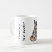 Mijn Blue Heeler Liefde Koffiemok (Voorkant links)