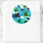 Mijn Blue Petunia Ronde Sticker (Tas)