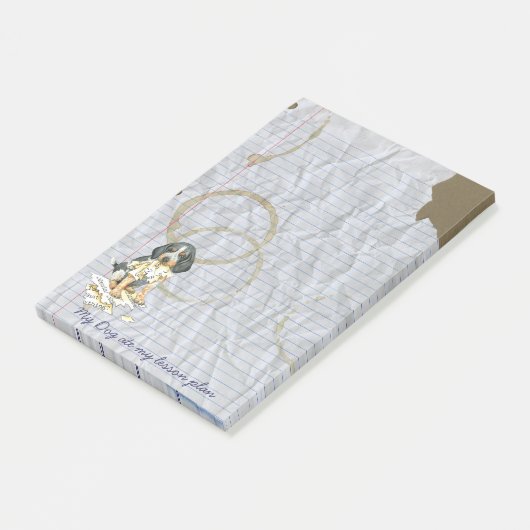 Mijn Bluetick Ate My Lesson Plan Post-it® Notes (Schuin)