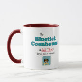 Mijn Bluetick Coonhound is alles. Mok (Links)