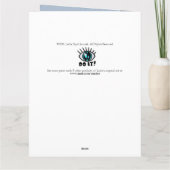 Mijn Blunder die - enkel ben ik Droevig zeggen - Kaart (Achterkant)