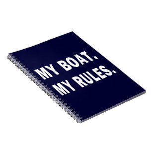Mijn Boat. Mijn regels - grappig boeien Notitieboek