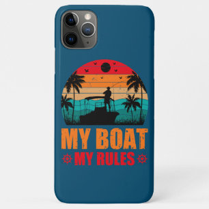 Mijn Boat Mijn Regels Vist de Vintage van het Zonn Case-Mate iPhone Case
